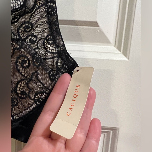 Black Cacique Balconette Bra 40D NWT - Picture 3 of 6